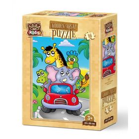 Art Kids Kaptan Fil 16 Parça Ahşap Puzzle