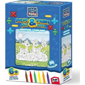 Art Kids Kesman Kitap Eğlenceli Çöz-Boya 100 Parça Puzzle