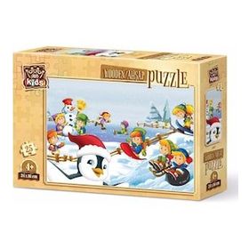 Art Kids Kış Sporcuları 25 Parça Ahşap Puzzle