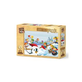 Art Kids Kış Sporcuları 25 Parça Ahşap Puzzle
