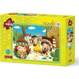Art Kids Kızılderili Minikler 50 Parça Puzzle