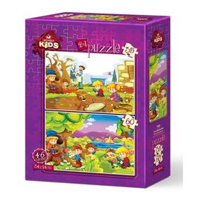 Art Kids Minik Botanikçiler 35 + 60 Parça Puzzle