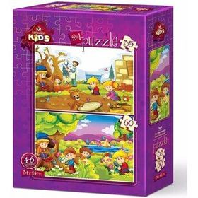Art Kids Minik Botanikçiler 35 + 60 Parça Puzzle