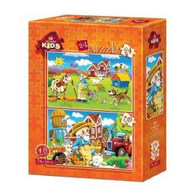 Art Kids Mutlu Çiftçi 24 + 35 Parça Puzzle