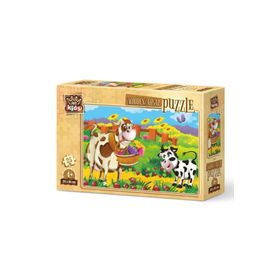 Art Kids Romantik İnek 25 Parça Ahşap Puzzle