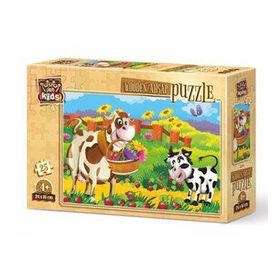Art Kids Romantik İnek 25 Parça Ahşap Puzzle