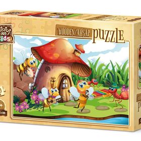 Art Kids Şarkıcı Arı ve Orkestrası 50 Parça Ahşap Puzzle