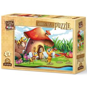 Art Kids Şarkıcı Arı ve Orkestrası 50 Parça Ahşap Puzzle