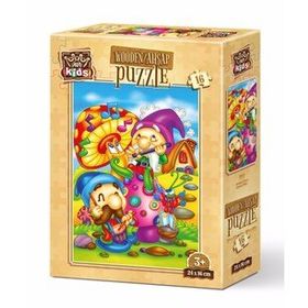 Art Kids Şarkıcı Elfler 16 Ahşap Parça Puzzle