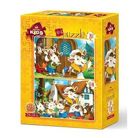 Art Kids Sevimli İnekler 12 + 24 Parça Puzzle