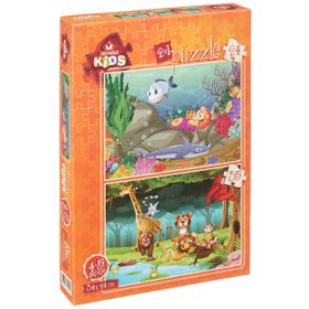 Art Kids Su Altı ve Orman Hayvanları 24+35 Parça Puzzle