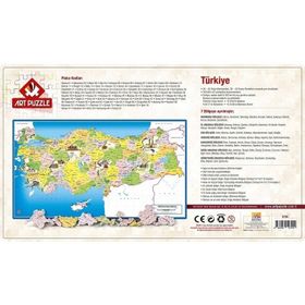 Art Kids Türkiye Siyasi Haritası Frame Puzzle