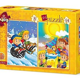 Art Kids Yaz-Kış 12 + 24 Parça Puzzle