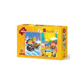 Art Kids Yaz-Kış 12 + 24 Parça Puzzle