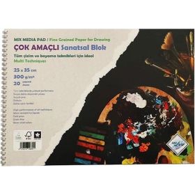Art Liva 300 gr 25x35 Sulu Teknik Dokulu 20 Yaprak Sanatsal Resim Defteri