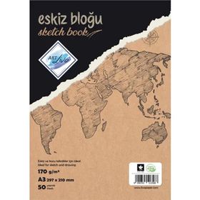Art Liva A5 170 gr 50 Yaprak Spiralli Eskiz ve Çizim Defteri