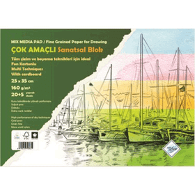 Art Liva Fon Katonlu 160 gr 25 Sayfa 25x35 Sanatsal Resim Defteri