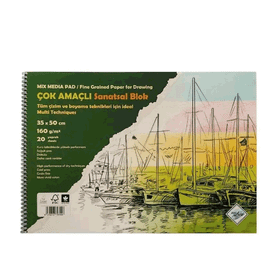 Art Liva Multi Teknik 20 Sayfa 35x50 160 gr Sanatsal Resim Defteri