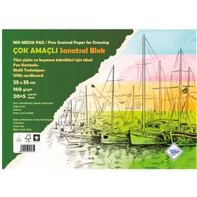 Art Liva Multi Teknik Fon Kartonlu 25x35 cm 20+5 Sayfa Resim Defteri