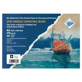 Art Liva SD-108TM A5 170 gr 20 Yaprak Dokulu Multi Teknik Sanatsal Resim Defteri