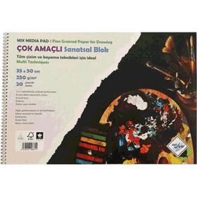 Art Liva Sulu Teknik 20 Sayfa 35x50 250 gr Sanatsal Resim Defteri