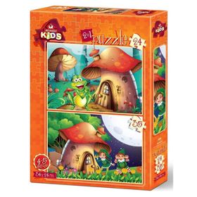 Art Mantar Ev 24+35 Parça Puzzle