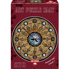 Art Osmanlı Arması Altın Yaldızlı Saat 570 Parça Puzzle