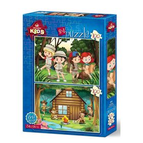 Art Puzzle 100 Parça İzci Kampı