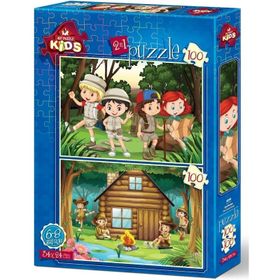 Art Puzzle 100 Parça İzci Kampı
