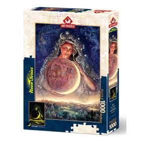 Art Puzzle 1000 Parça Ay Tanrıçası Neon Puzzle