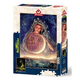 Art Puzzle 1000 Parça Ay Tanrıçası Neon Puzzle