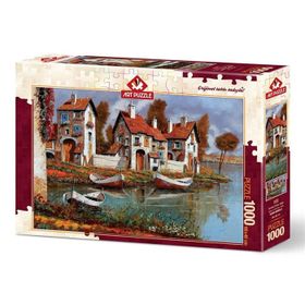 Art Puzzle 1000 Parça Cerchıo Evleri İtalya Puzzle
