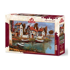 Art Puzzle 1000 Parça Cerchıo Evleri İtalya Puzzle