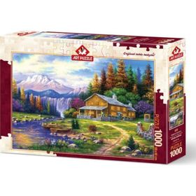 Art Puzzle 1000 Parça Dağlarda Günbatımı Puzzle