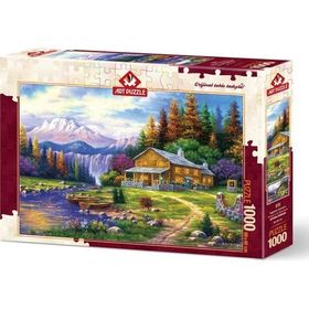 Art Puzzle 1000 Parça Dağlarda Günbatımı Puzzle