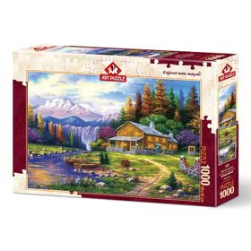 Art Puzzle 1000 Parça Dağlarda Günbatımı Puzzle