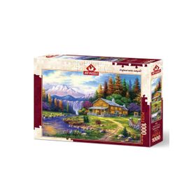 Art Puzzle 1000 Parça Dağlarda Günbatımı Puzzle