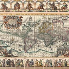 Art Puzzle 1000 Parça Eski Dünya Haritası Puzzle