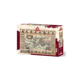 Art Puzzle 1000 Parça Eski Dünya Haritası Puzzle