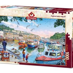 Art Puzzle 1000 Parça Limandaki Küçük Balıkçılar Puzzle