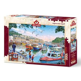 Art Puzzle 1000 Parça Limandaki Küçük Balıkçılar Puzzle