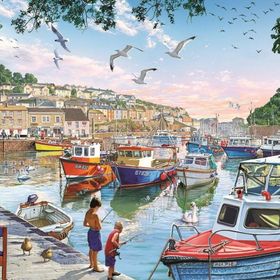 Art Puzzle 1000 Parça Limandaki Küçük Balıkçılar Puzzle