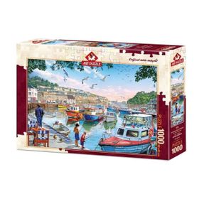Art Puzzle 1000 Parça Limandaki Küçük Balıkçılar Puzzle