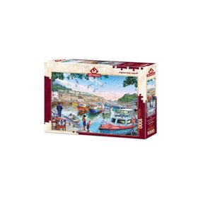 Art Puzzle 1000 Parça Limandaki Küçük Balıkçılar Puzzle