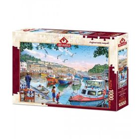 Art Puzzle 1000 Parça Limandaki Küçük Balıkçılar Puzzle