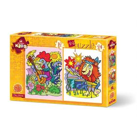 Art Puzzle 12+24 Müzisyen Hayvanlar Puzzle