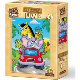 Art Puzzle 16 Parça Kaptan Fil Ahşap Puzzle