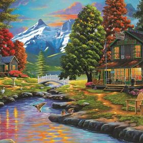 Art Puzzle 2000 Parça İki Yaka Bir Orman Puzzle