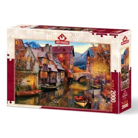 Art Puzzle 2000 Parça Kanal Boyu Evleri Puzzle