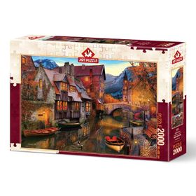 Art Puzzle 2000 Parça Kanal Boyu Evleri Puzzle